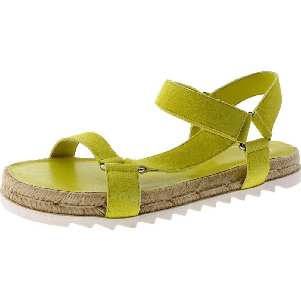 MARC FISHER LTD Jecca Women's Sandals Yellow Suede Size 5 Medium